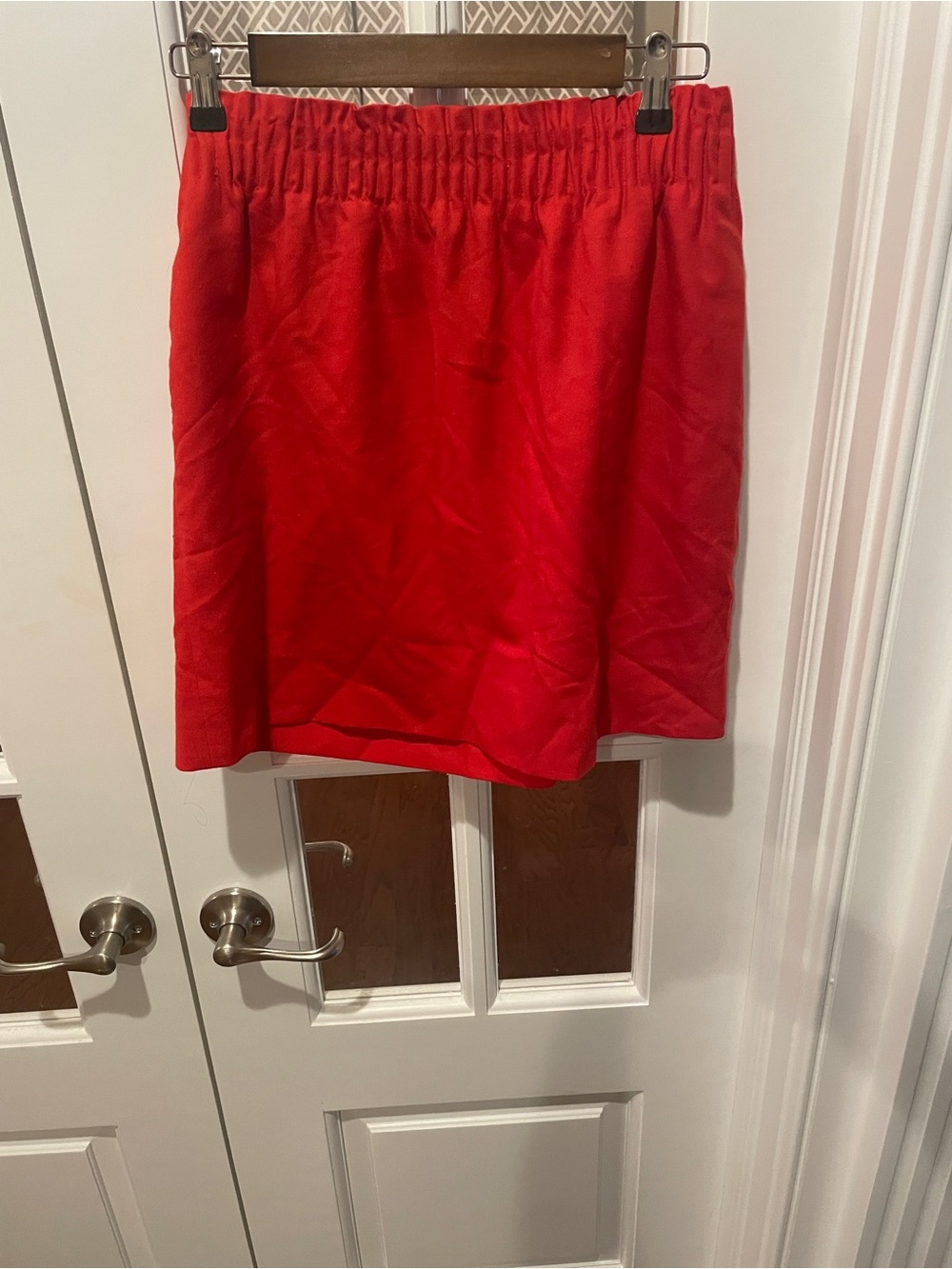 J. Crew Red Mini Skirt